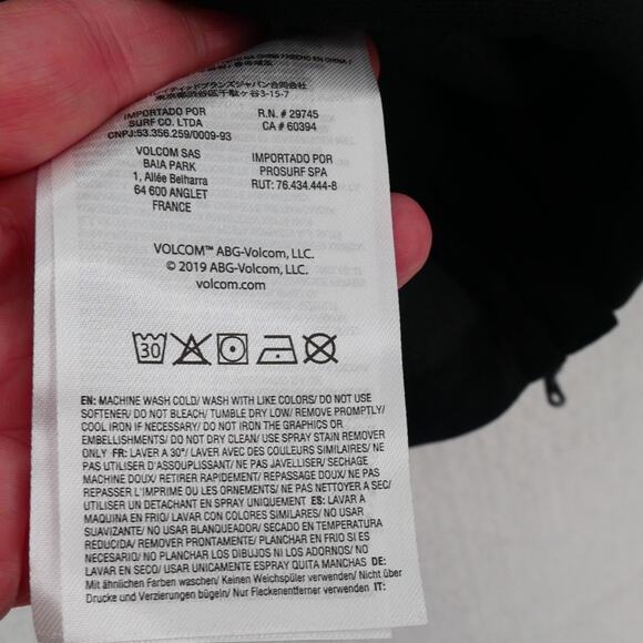 NEW Volcom Men's Small  Hydro Riding Snowboard Crew Sweatshirt Shirt Black - Picture 10 of 13